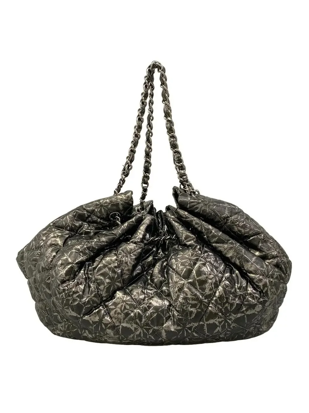 Chanel Melrose Cabas Black Silver #304863C14B